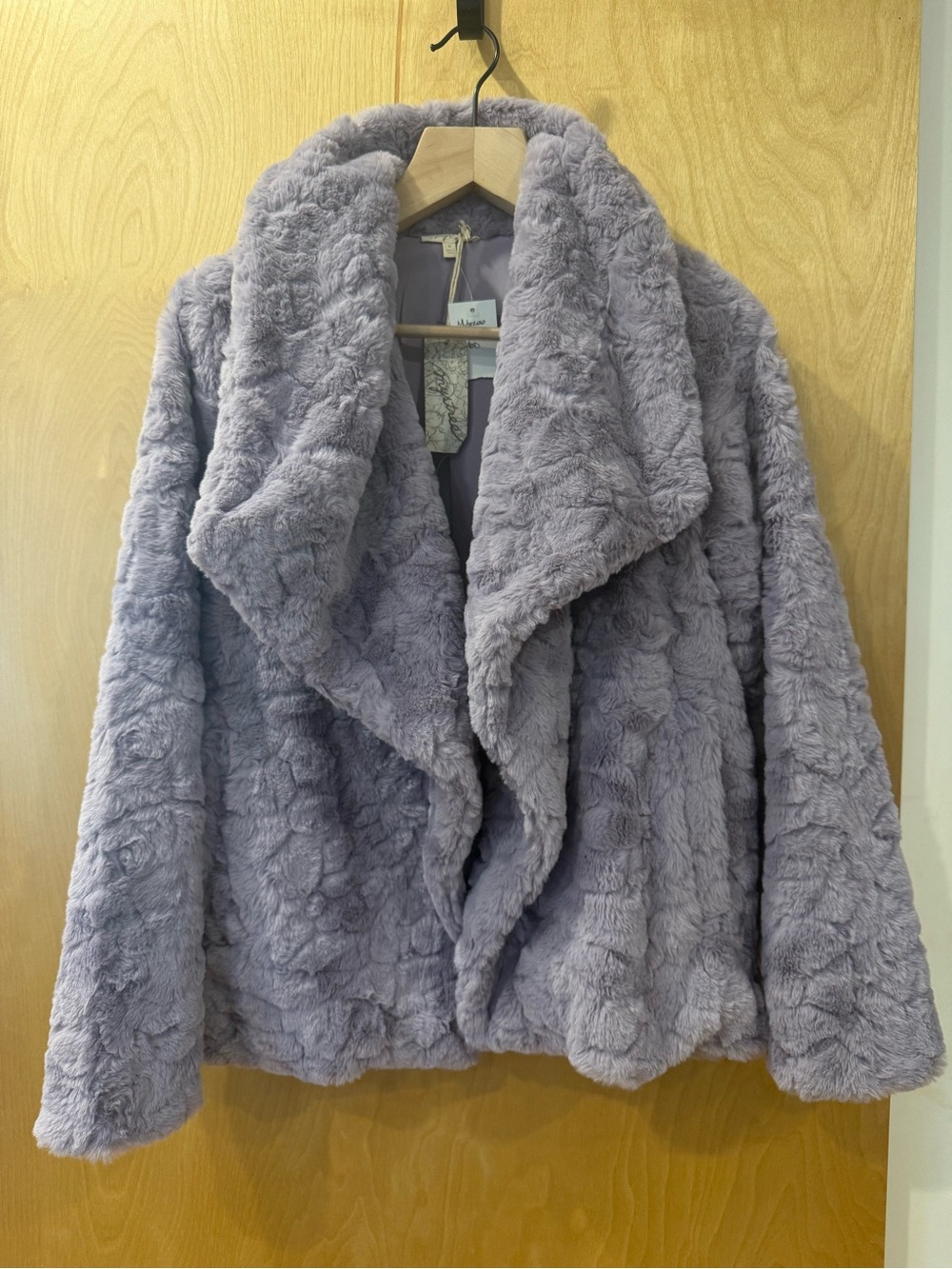 Mystree Lavender Faux Fur super soft Jacket